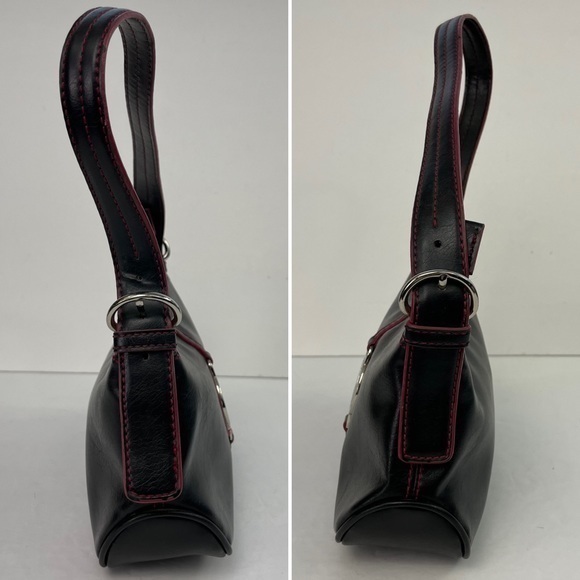 Nine West Black M Initial‎ Monogram Y2K Shoulder Bag - Picture 5 of 16